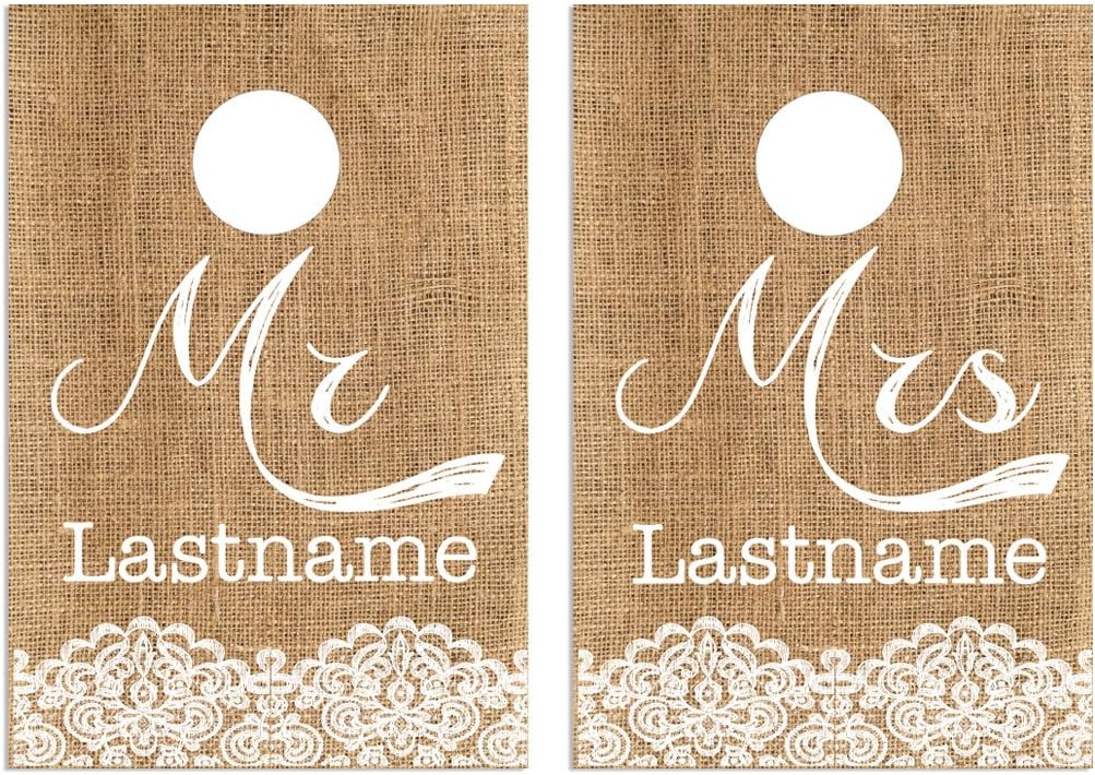 VictoryStore Cornhole Games - Custom Wedding Bag Toss Game - Custom Wedding Cornhole