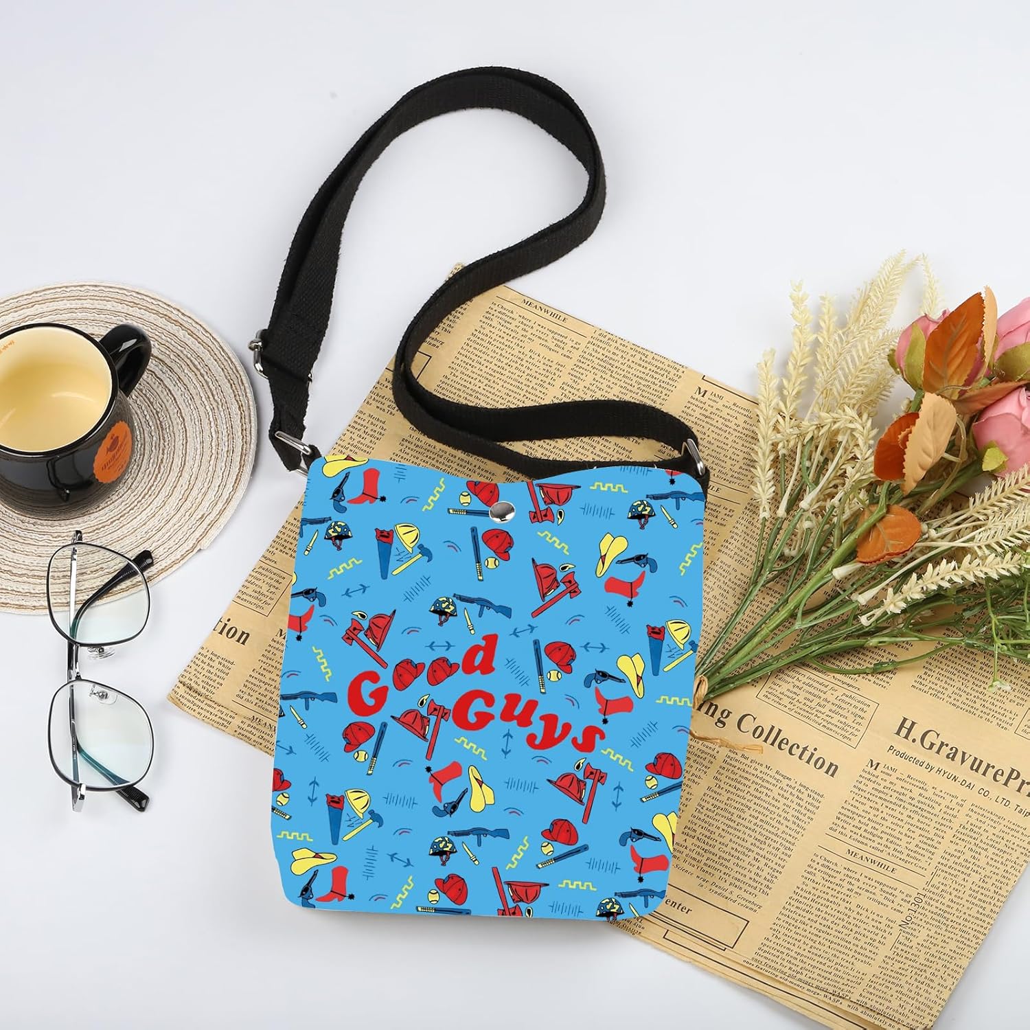 WSNANG Horrible Movie Inspired Gift G G Crossbody Bag Horror Movie Lover Shoulder Bag (G G CB) - Image 3