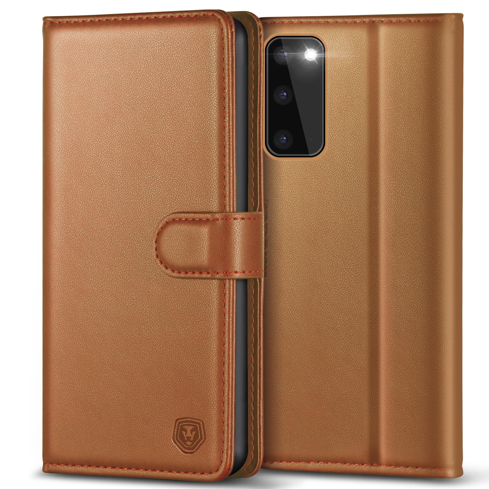 Funda protectora para Samsung Galaxy S20 elegante con acabado marrón 8