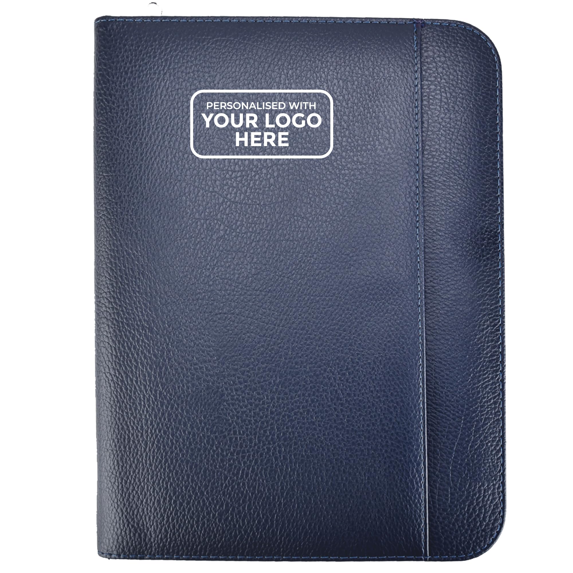Arpan Personalised Custom Logo A4 Zipped Conference Folder, Executive Portfolio, Professional Business Document Case Bag Organiser Faux Leather (CL-913-LCD) — image 1