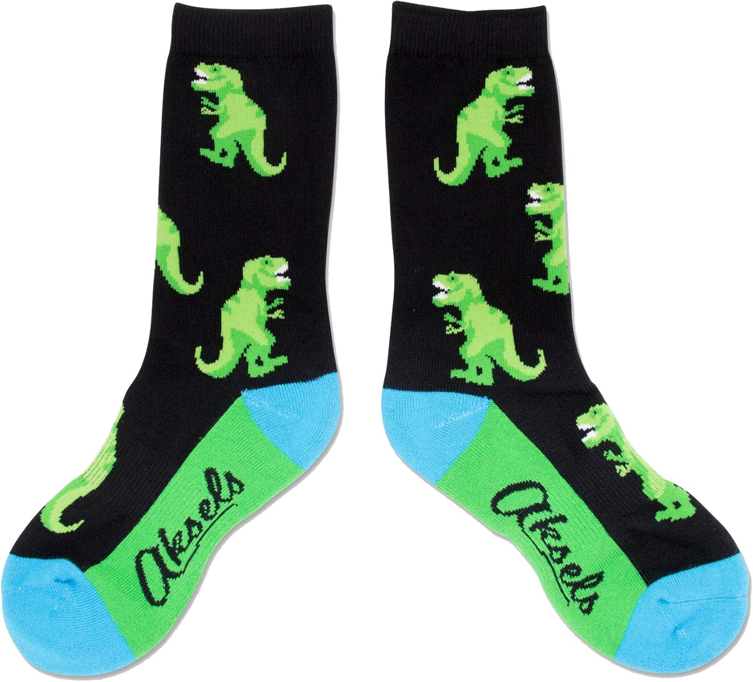 Aksels Dinosaur Calf Socks for Men, Women and Children (T