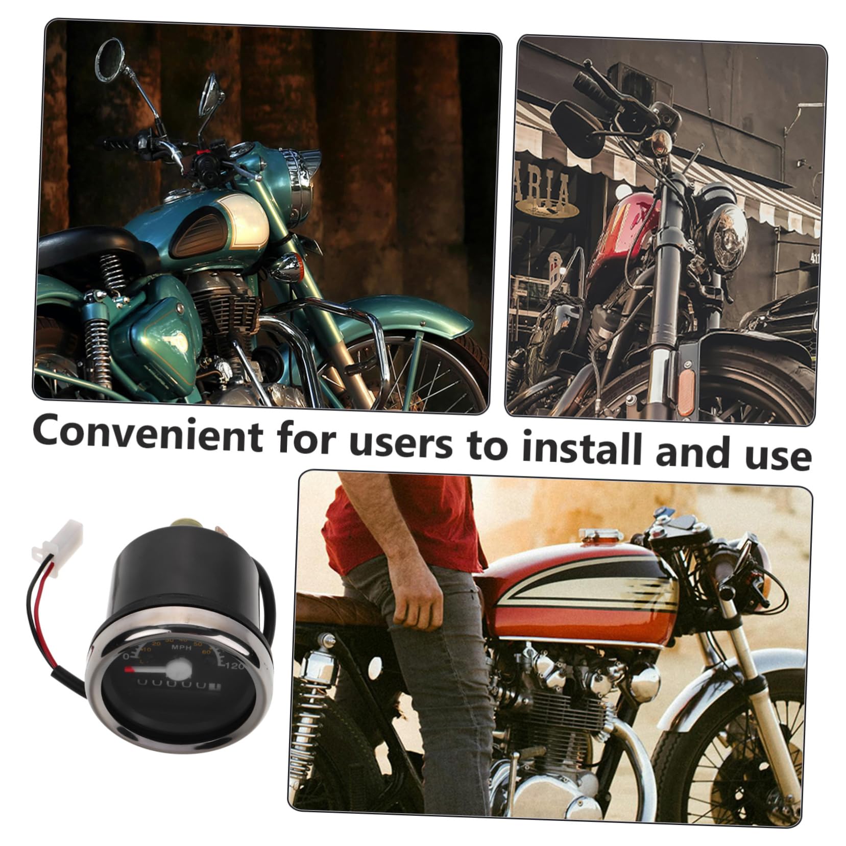Strumento Motociclistico Tachimetro Modificato per Misuratore velocità Tachimetro per Bici Accessorio per Tachimetro Digitale Motociclo Ferro da Stiro