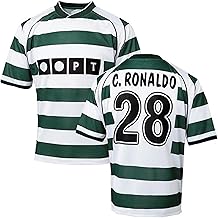 Cristiano Ronaldo Jersey 28 Number Sportiing First Club Football Old Jerseys Club Team Men's Home Jersey