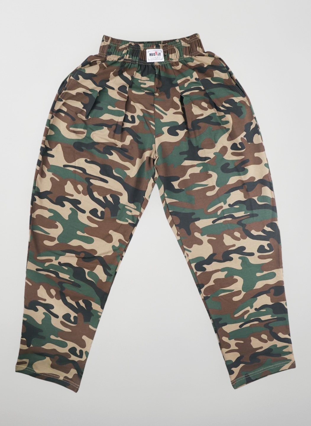 Muscle Alive Mens Gym Baggy Pants for Bodybuilding Fitness Sports Trousers Cotton and Spandex