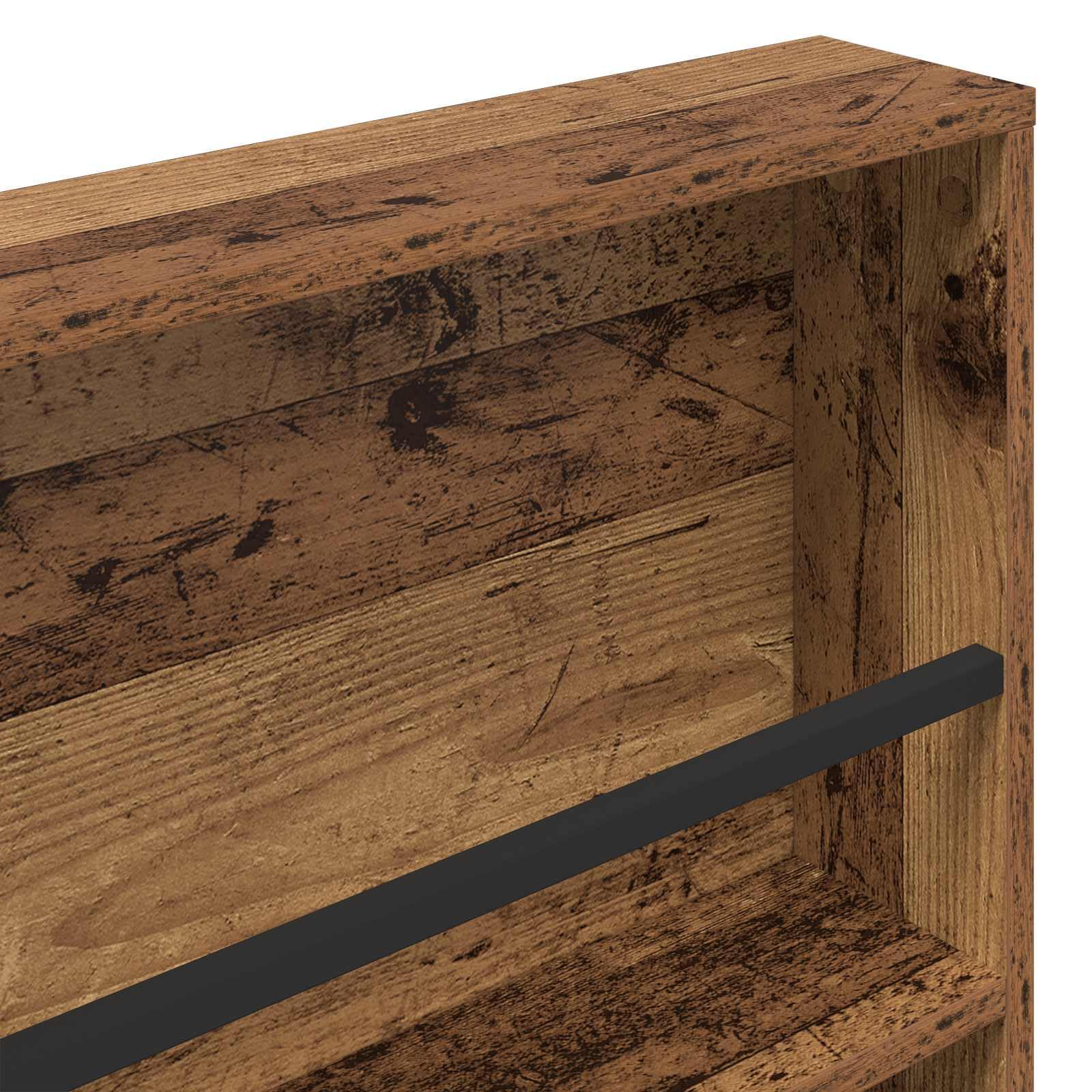 Genérico Estante de revistas 2 pcs Madera Vieja 60 x 12 x 70 cm,Mobiliario,Armarios y Almacenamiento,Revisteros,890837