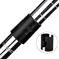 Vista 4 de Apex, clips de traba para estantes, para postes de 1", plásticos, color negro, apto para Alera, Metro, Thunder Group, Eagle, Regency, Advanced