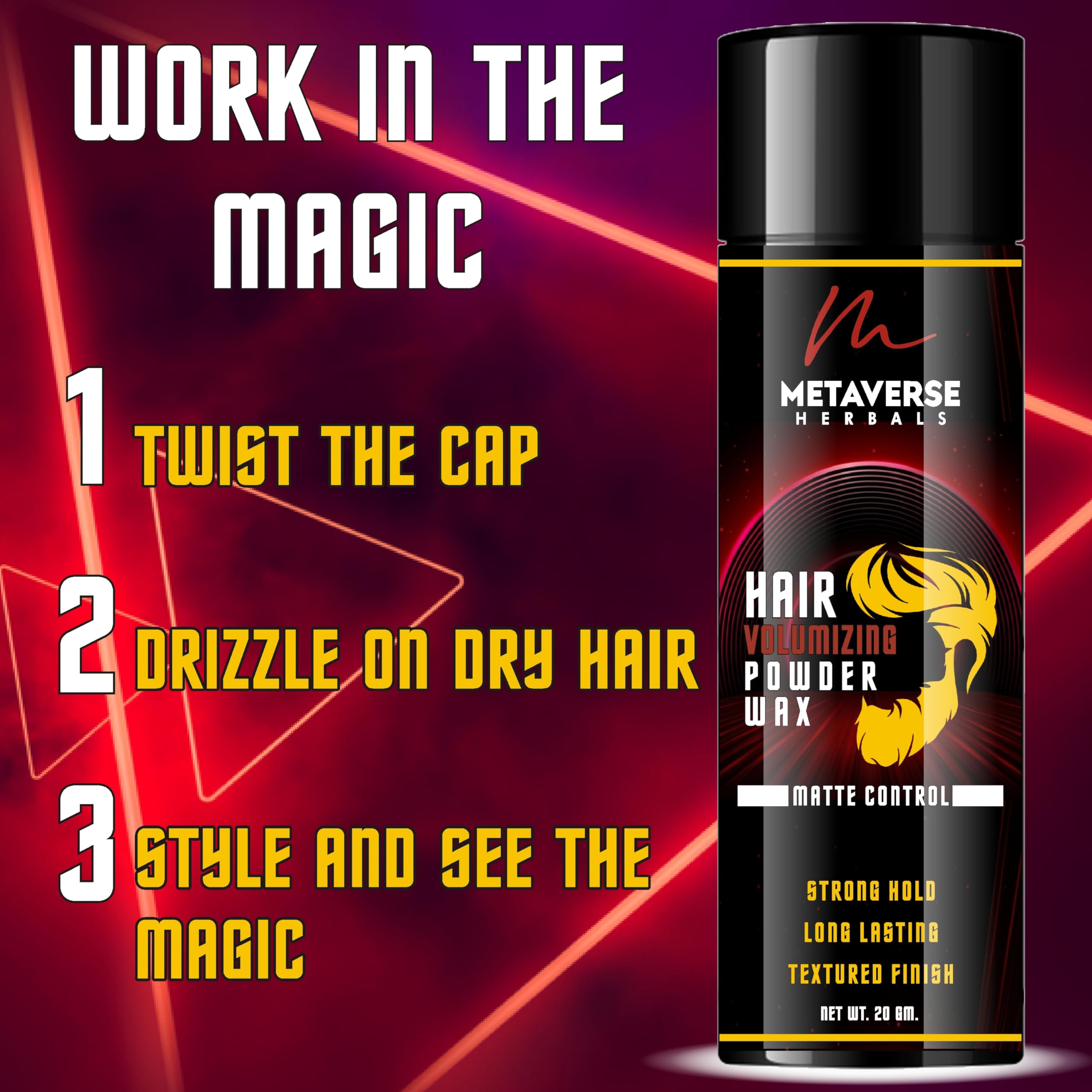 Ultimate Hair Volumizing Powder Wax for Men & Women - Boost Volume with Hair Powder, Volumizing Powder Wax, Hair Mousse for Curly Hair & Hair Wax Powder - Perfect Hair Volume Solution for All Styles 2