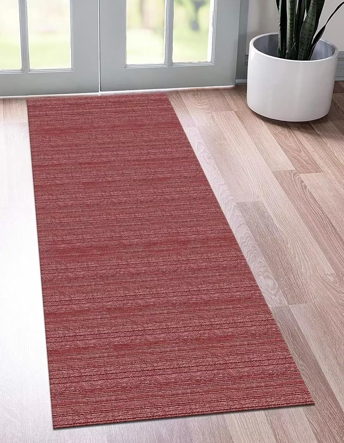 Tappeto Passatoia per Corridoio Antiscivolo Tappeto Cucina Lavabile Grigio Rosso Nero 70X120CM Tappeti Runner 3D Soggiorno Tappetino zerbino al metro Si pulisce con il mocio è Antisfilo tappeti
