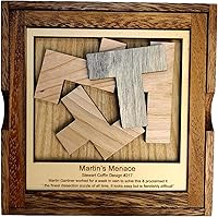 Vista 4 de Rompecabezas de madera Martin's Menace - Desafiante rompecabezas para adolescentes y adultos, fabricado en Estados Unidos