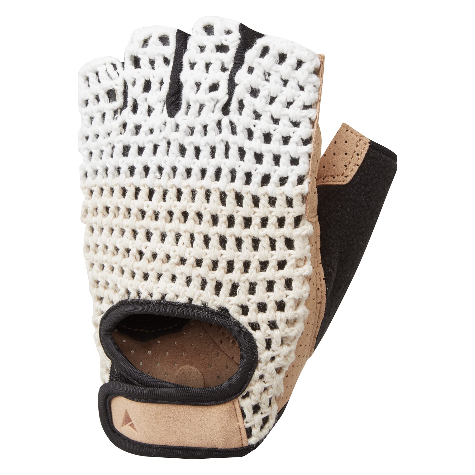 Altura Crochet Mitts - Cream/Tan - M