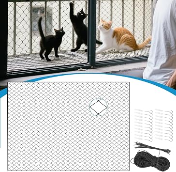 Cat Balcony Protection - Pets Anti-Fall Mesh Fence - Fence Safety Screen Protector for Garden Apartment Outdoor Deck Staircase Indoor Safety Window Patio