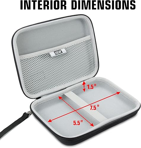 Miniatura 2 de USA GEAR Funda rígida para monitor de cámara de 7.5 pulgadas, bolsa de monitor de video portátil compatible con monitor Feelworld, Atomos, SmallHD