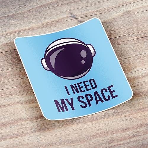 Miniatura 4 de I Need My Space Astronaut Helmet Car Bumper Vinyl Sticker Decal
