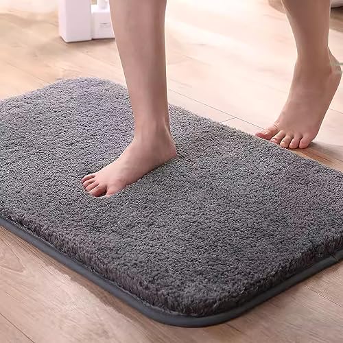 Yancorp Alfombras de baño peludas de 3 piezas de felpa gruesa alfombra de baño suave para baño, antideslizante, lavable a máquina, alfombra de baño