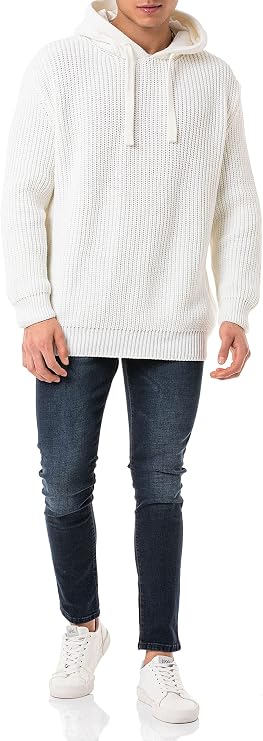 Red Bridge Men's Knitted Hoodie Sweatshirt with Hood