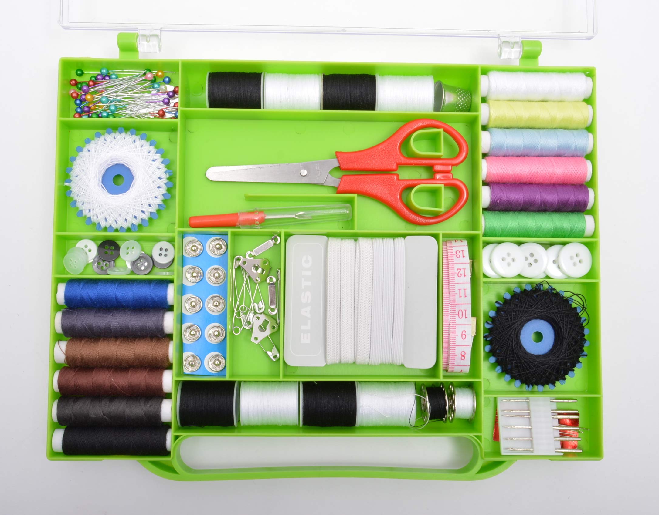 Kleiber Green Universal Sewing Box, 27Cm X 22Cm X 3Cm