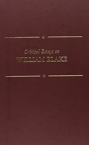 Critical Essays On William Blake