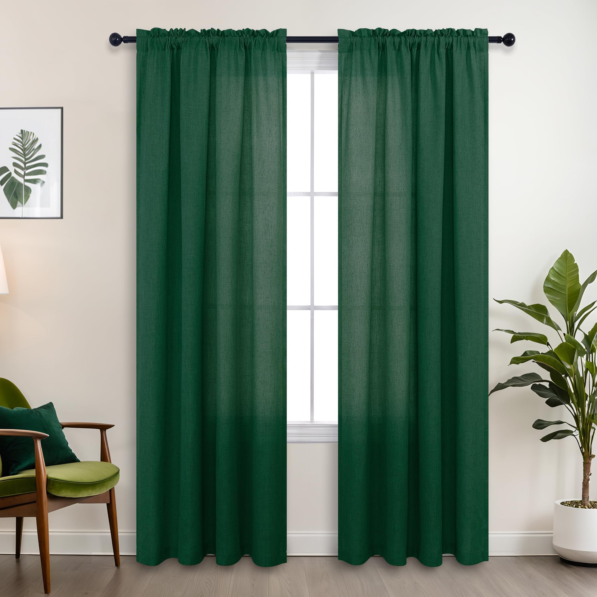 Bagaille VELOURS CURTAIN ★ GREEN Amazon.com: StangH Velvet Curtains Emerald Green 108 inches