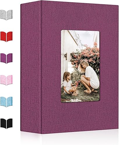 Miniatura 9 de Álbum de fotos grande autoadhesivo para fotos de 4 x 6, 5 x 7, 8 x 10 pulgadas, con cubierta de lino para ventana, álbum de recortes, 40 páginas con