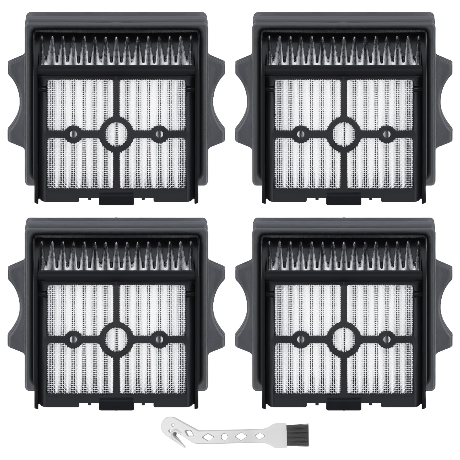 4 Stück Ersatz-HEPA-Filter für Tineco FLOOR ONE Stretch S6/ S7 Stretch Ultra/SWITCH S6/SWITCH S6 Stretch/SWITCH S7 Stretch/ S9 Artist/S5 Comb/i6 Stretch/i5 Stretch/S7 Artist Nass-Trockensauger