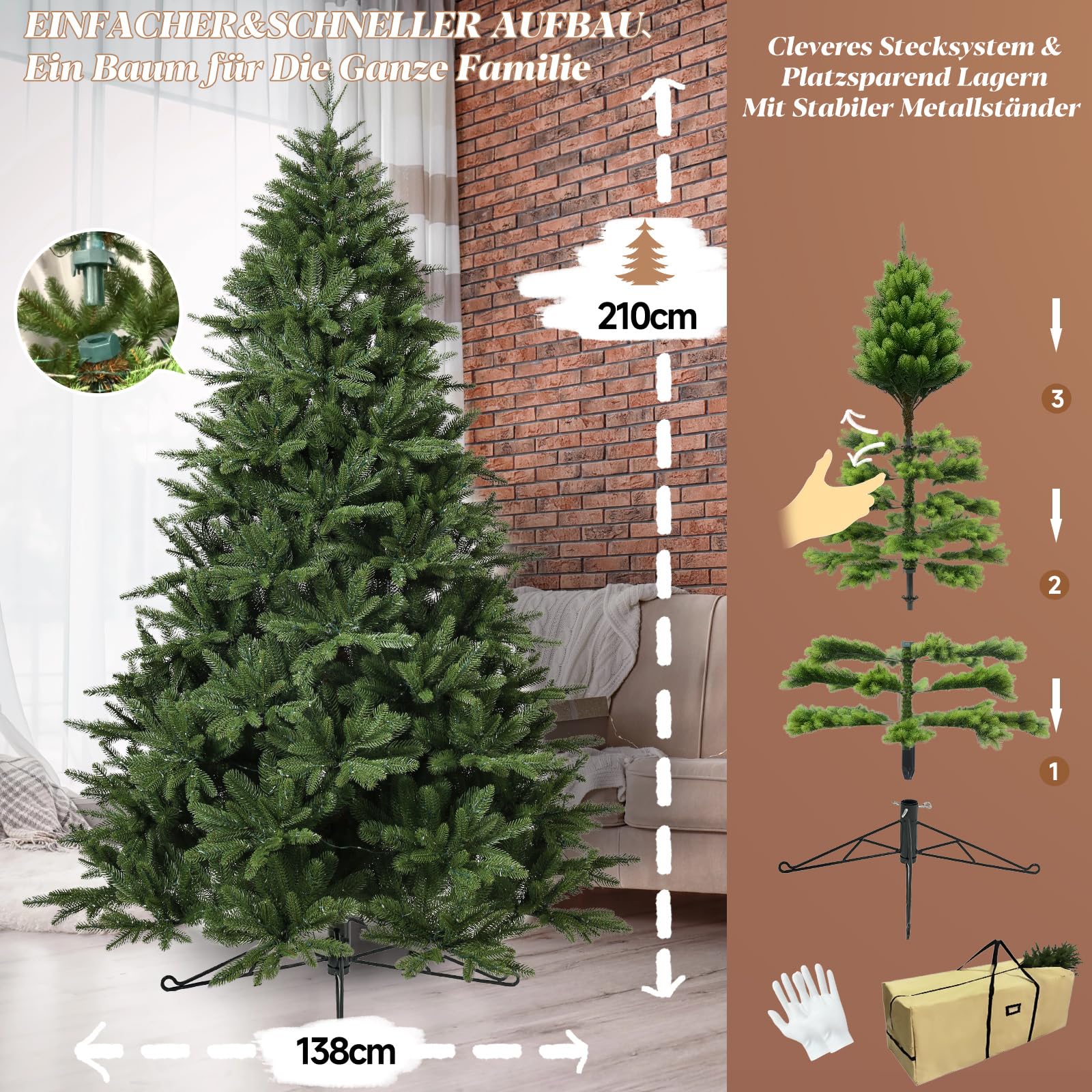 Albero di Natale artificiale – come quello vero grazie allo stampaggio a iniezione al 100
