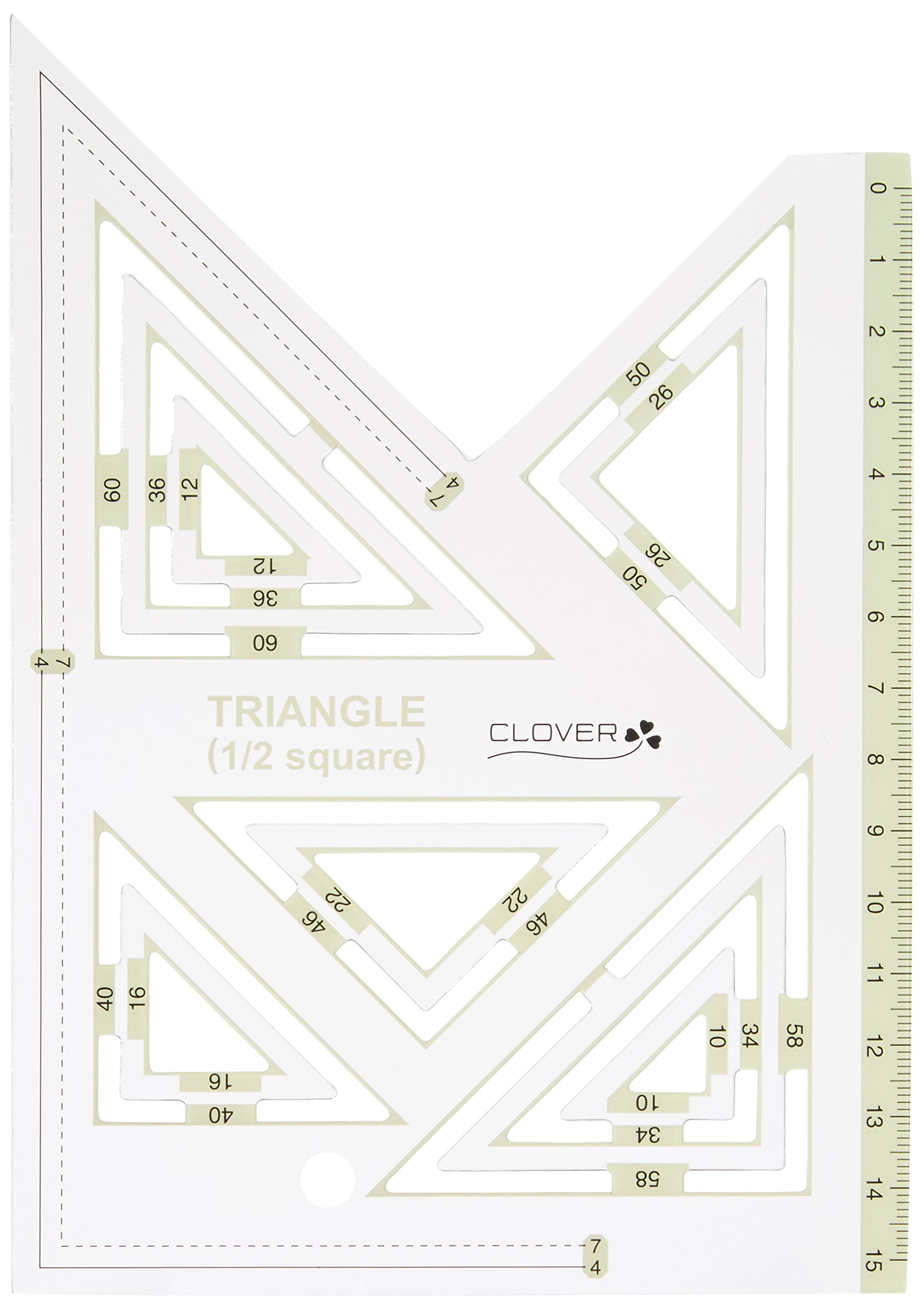 Clover triangle 58-000 modèle de pièce de couture précis