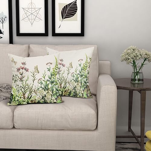 Miniatura 6 de Preppy - Juego de 2 fundas de almohada de 16 x 16 pulgadas, color rosa intenso, estilo retro de los años 70, estilo retro de los años 70, juego de 2