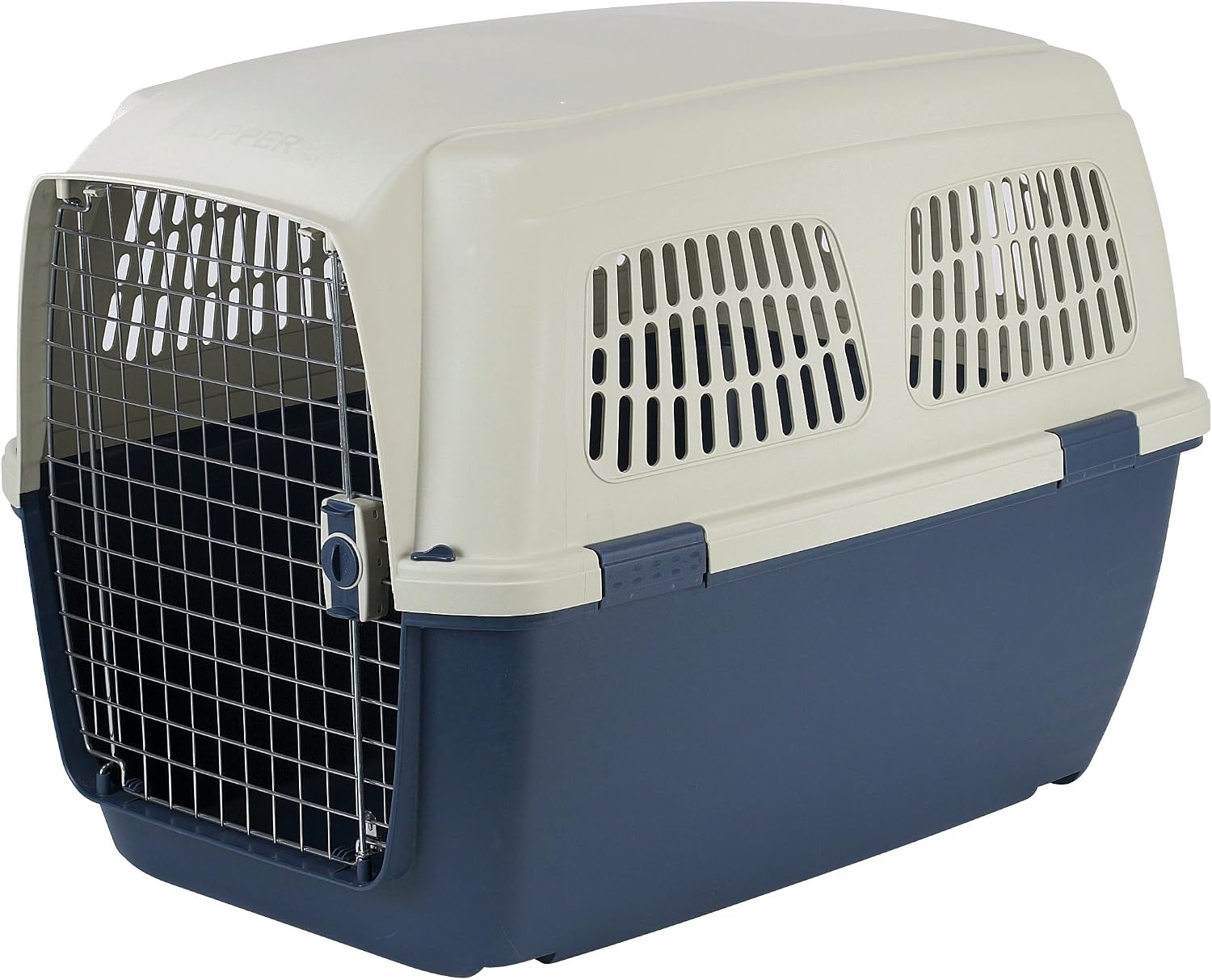 Marchioro Clipper Cayman 7 Pet Carrier, 41.5-inches, Tan/Blue