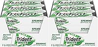 Vista 8 de Chicle Trident White de menta piperita sin azúcar, 9 paquetes de 16 piezas (144 piezas en total)