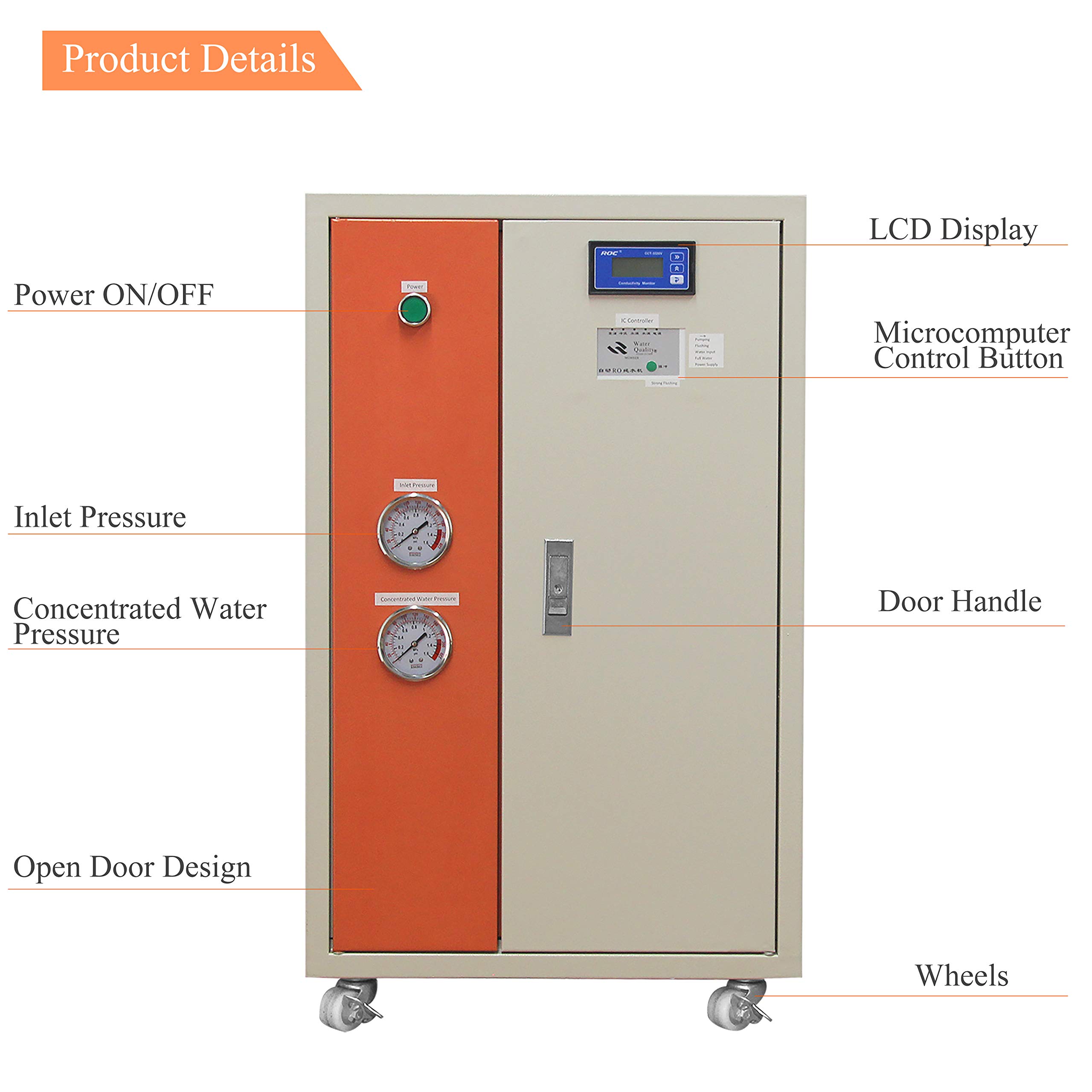 Equipo de agua ultra pura del laboratorio, equipo de agua desionizada del laboratorio, máquina del agua desionizada con la exhibición de la conductividad (10L/h)