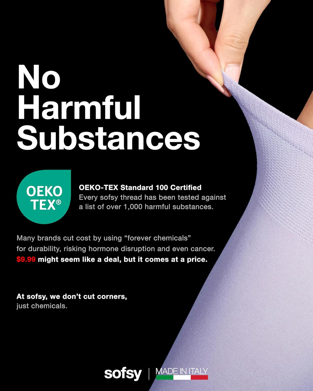 sofsy Italian High-Fashioned Ankle Socks - 40 Den Semi Sheer Nylon Stockings for Women | Durable, Soft, Low-Cut Design - Image 2