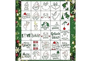 Small Christmas Stencils for Painting on Wood: Reusable Holiday Designs for Merry Christmas Trees