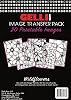 Gelli Arts Image Transfer Printables Wildflowers - 20 Floral Images Included, Use Gel Plates, Great for Teachers and Students of All Ages