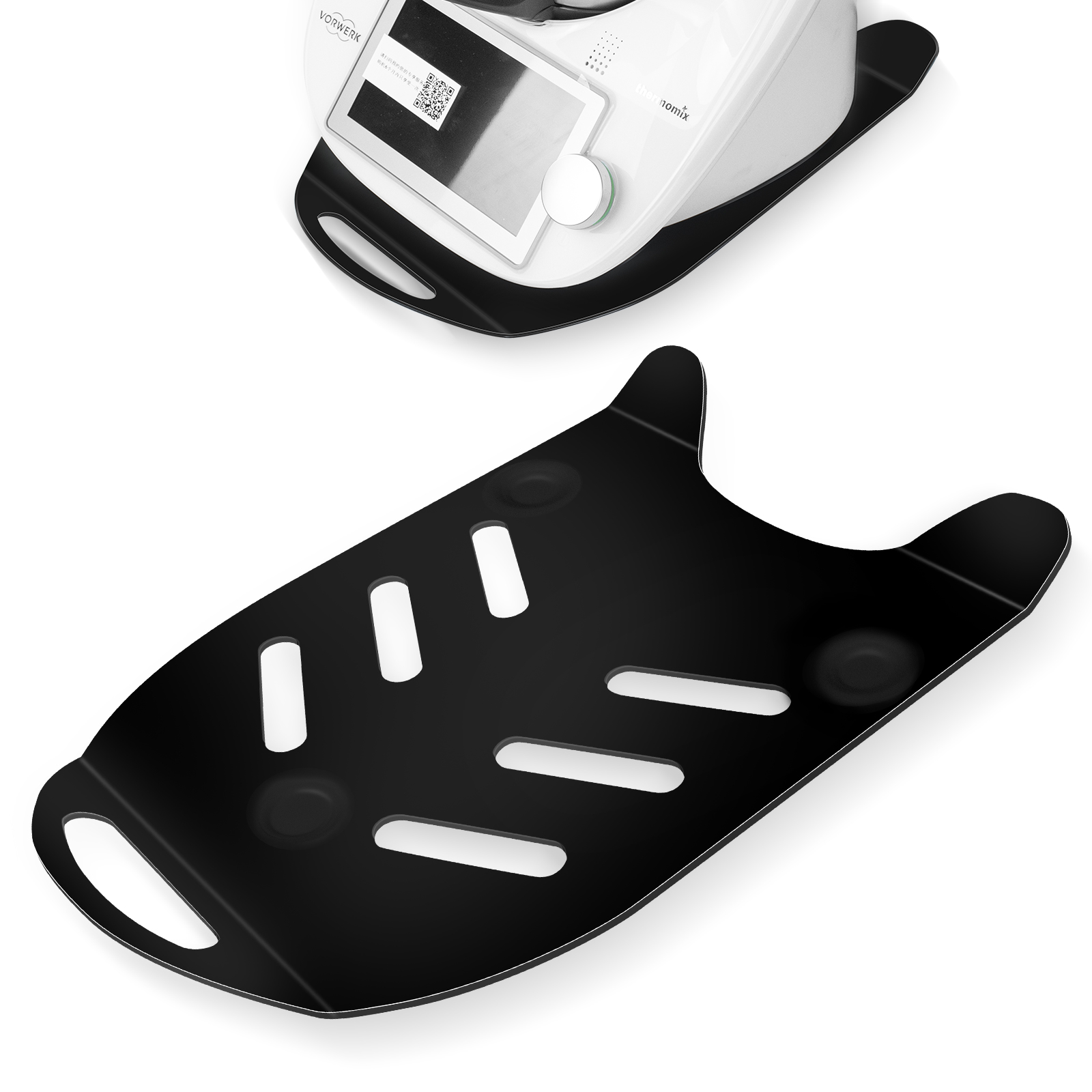 Base Scorrevole Per Thermomix TM5/TM6 - In Bambù Con Rotelle, Maniglia - Foto 4