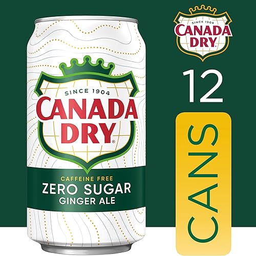 Miniatura 3 de Canada Dry Zero Sugar Ginger Ale Soda latas de 12 onzas líquidas paquete de 12