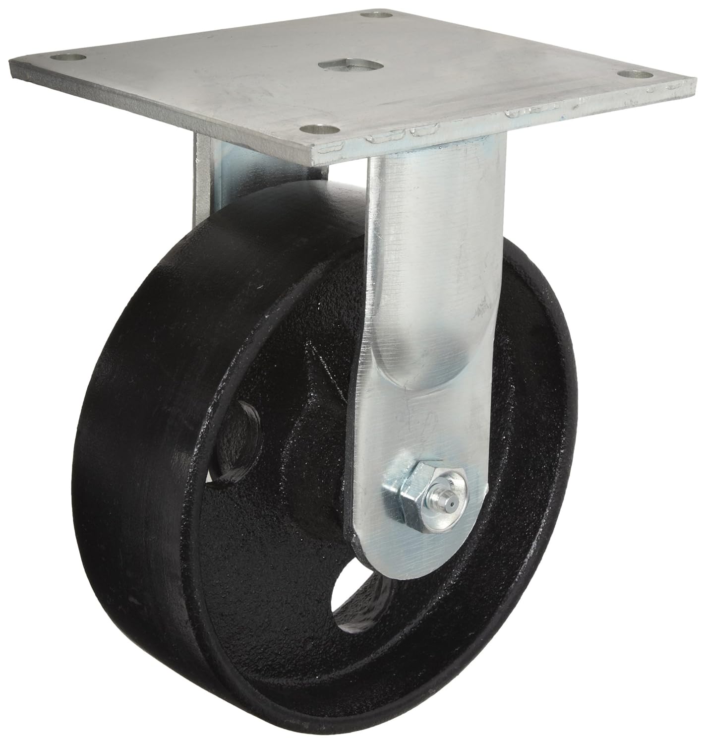 RWM Casters Signature Premium Rubber Wheel, Precision Ball Bearing 600 Lbs Capacity 6 Wheel Dia 2 Wheel Width 2 7 16 Plate Length - View #4