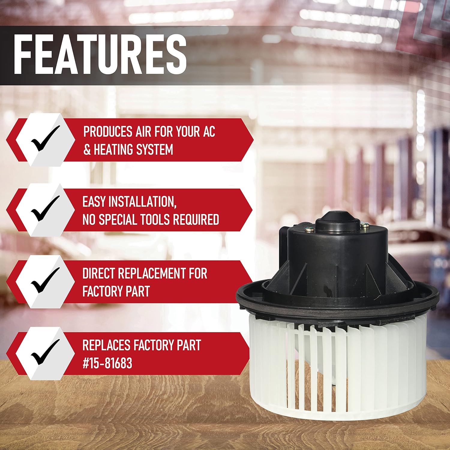 Front Blower Motor 22741027 Marsflex Front Blower Motor - Replacement For Chevy Tahoe, Silverado, GMC Yukon, Cadillac Escalade 2007-2014 Front Blower Motor For GM Trucks