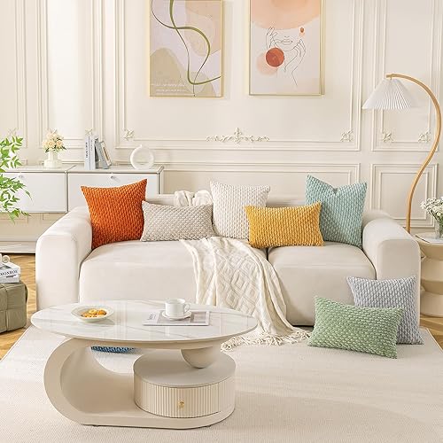 Miniatura 6 de Juego de 4 fundas decorativas para cojines, 18 x 18 pulgadas, de terciopelo, color gris oscuro, ideales para cama, sofá, sillón o sala de estar,