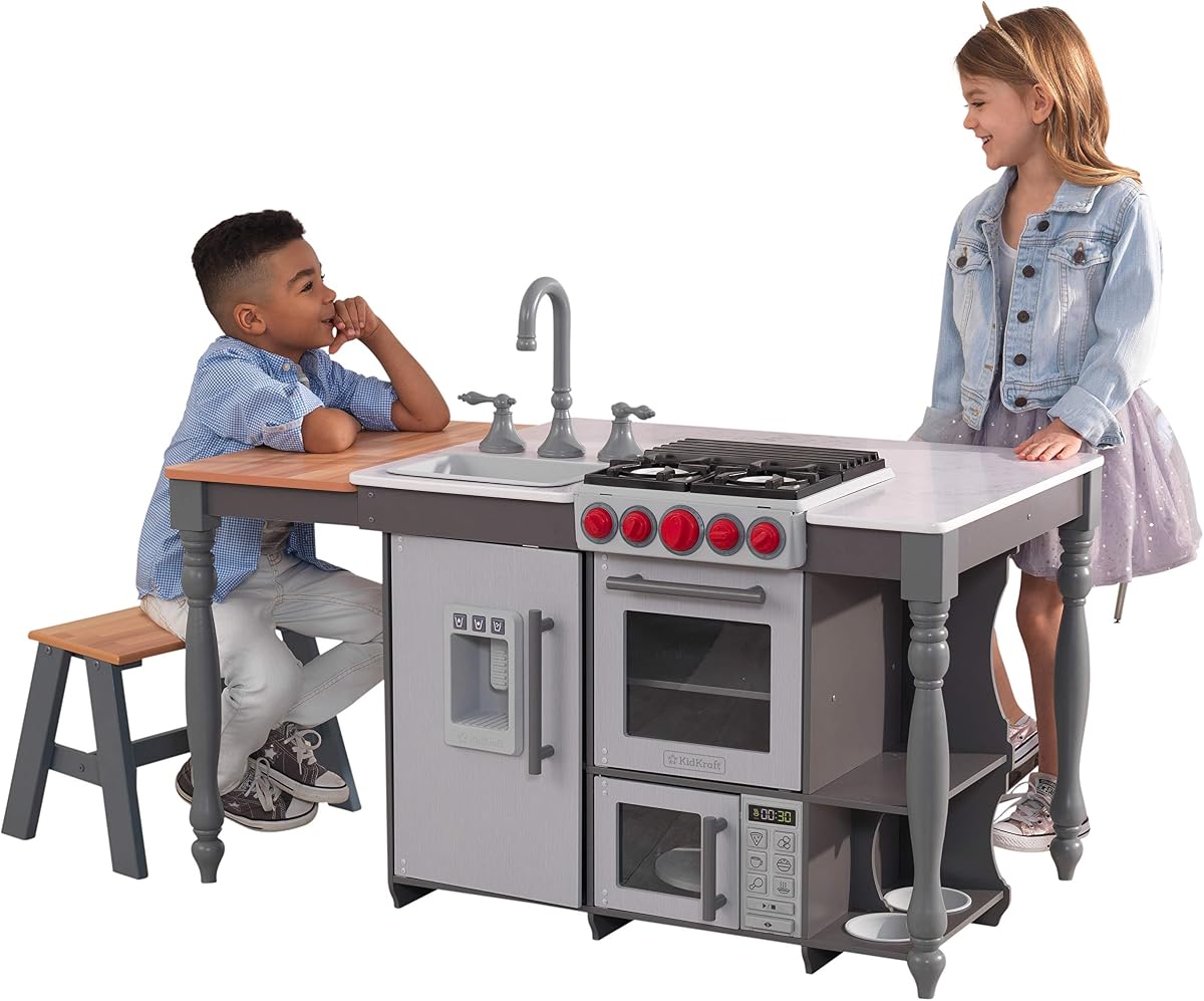Cocina de juguete Chef's Cook N Create Island con ensamblaje EZ Kraft