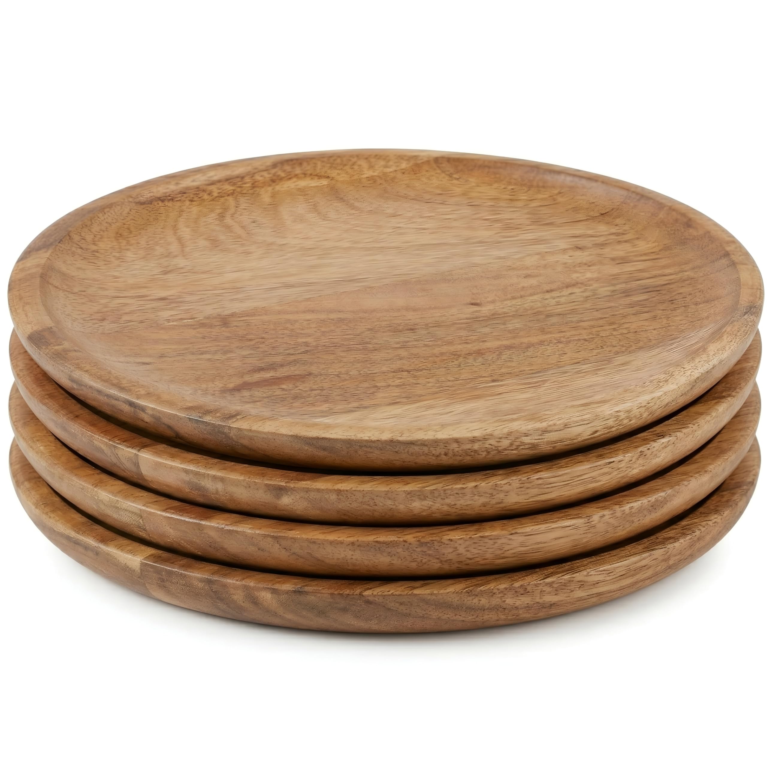 Rustic Wooden Charger Plates - Set of 4 -1
