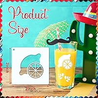 Vista 2 de 100 Piezas Plantillas para Pintar en Madera Plantillas Reutilizables Manualidades Plantillas de Dibujo Vacaciones Papel de Pared para Bricolaje