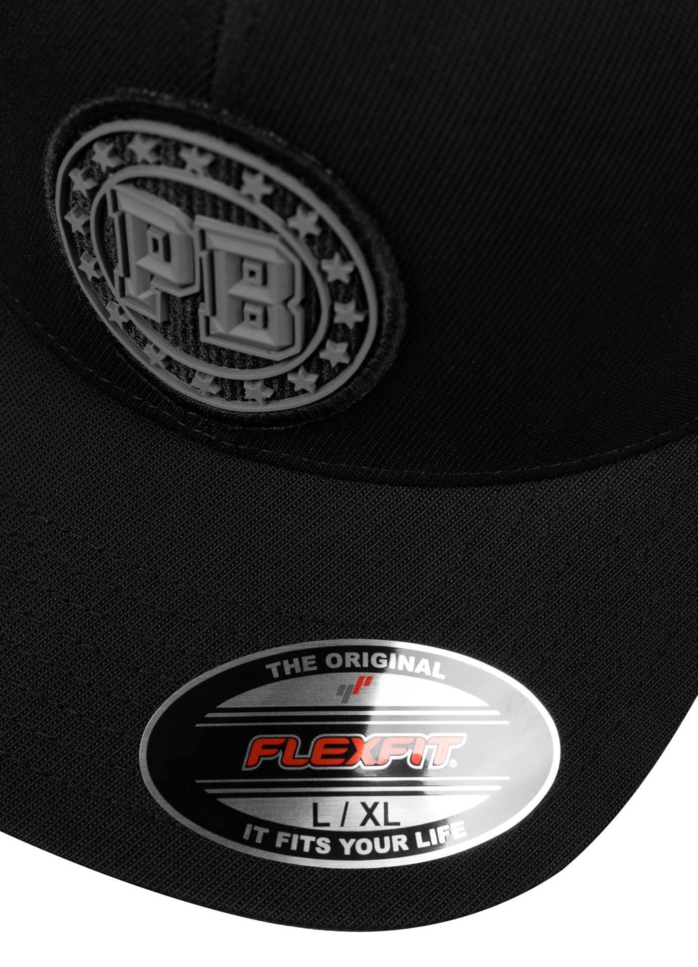 PITBULL Flexfit Tyrian Casquette de baseball complète pour homme et femme avec maille élastique et visière incurvée respirante Style urbain