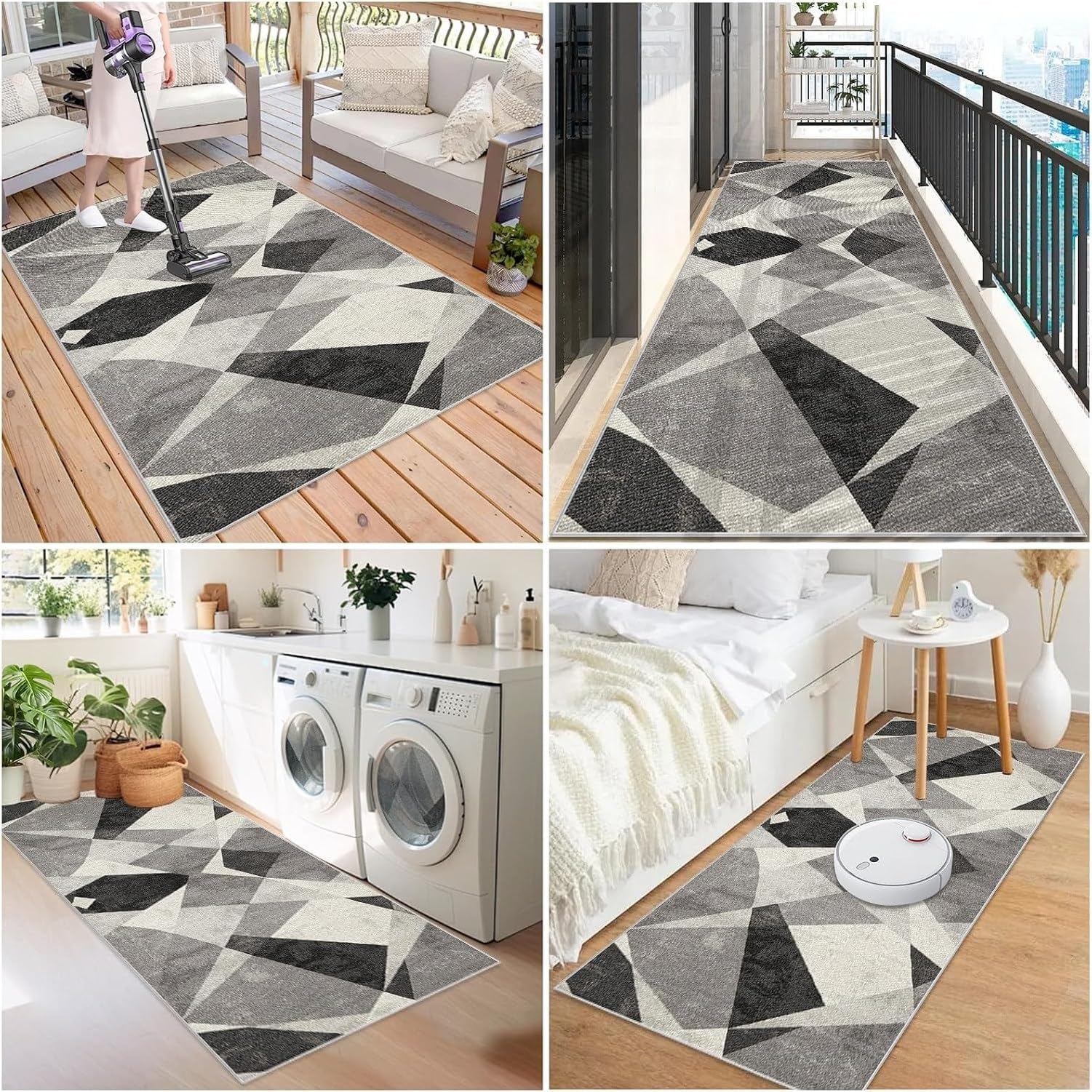 Alfombra Corredera Lavable Antideslizante Absorbente, 435-a, 80 x 280 cm