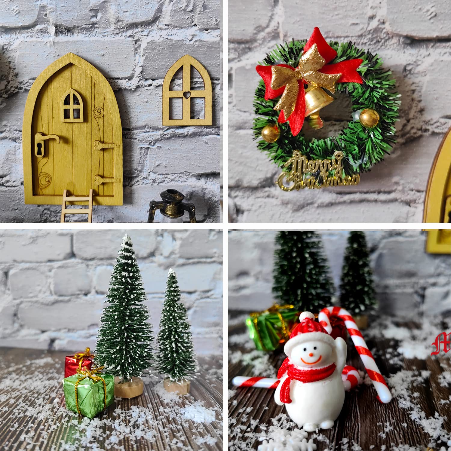 Wichteltür Set Weihnachten, 34-teilig – Mit Backset, Leuchtenden Paneelen, Für Dekoration & Kinder