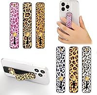 Vista 9 de Weewooday 6 piezas soporte de agarre para teléfono correa de agarre para teléfono celular correa telescópica para dedos soporte universal kickstand