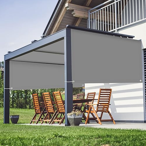 Cubierta de sombra de pérgola Parasol Rectángulo Toldo Tela de bloqueo UV