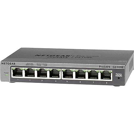 Netgear GS108E-100PES - Switch de Red ProSAFE (8 Puertos ...