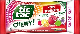 TIC TAC CHEWY! Fruit Adventure Candy, Fruity Chewy Candy, 3.4 oz (Packaging May Vary)