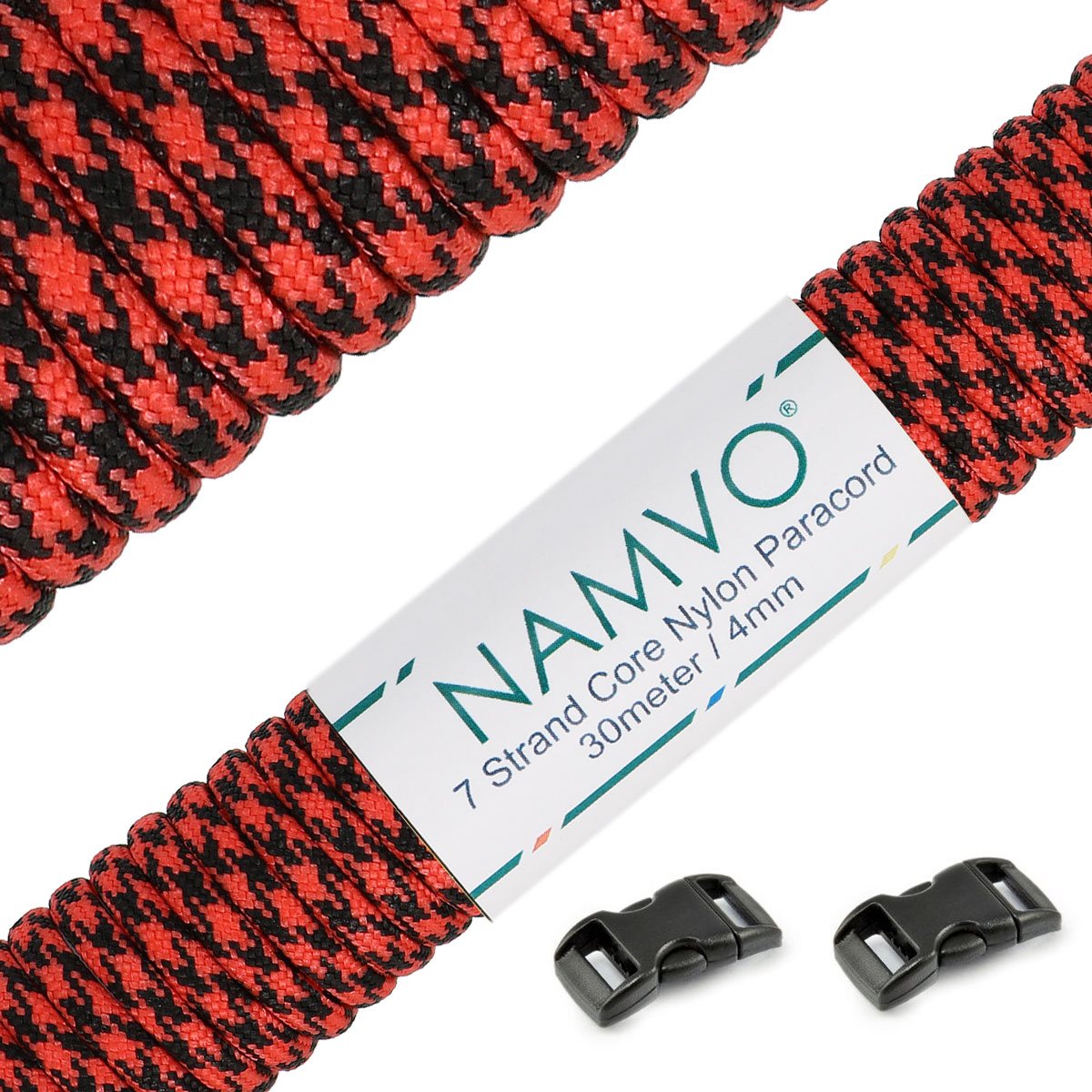 Namvo 550 Paracord Mil Spec Type III 7 Strand Parachute Cord Total Length 100ft/30 Meters Spots/Stripes/Camouflage — view 36