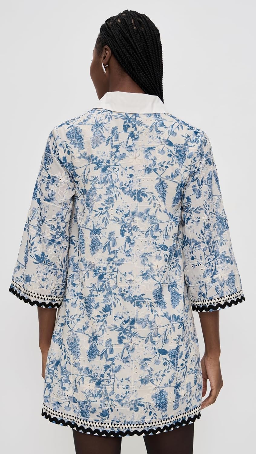 English Factory Women's Floral Embroidery Mini Dress - Image 4